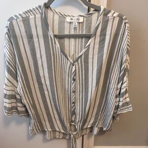 striped blouse